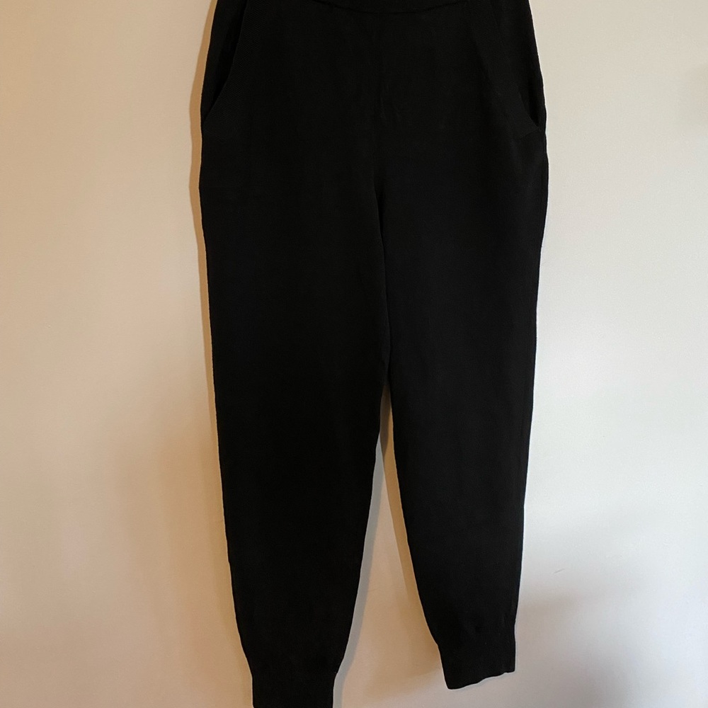 Aritizia Babaton black knit jogger pants